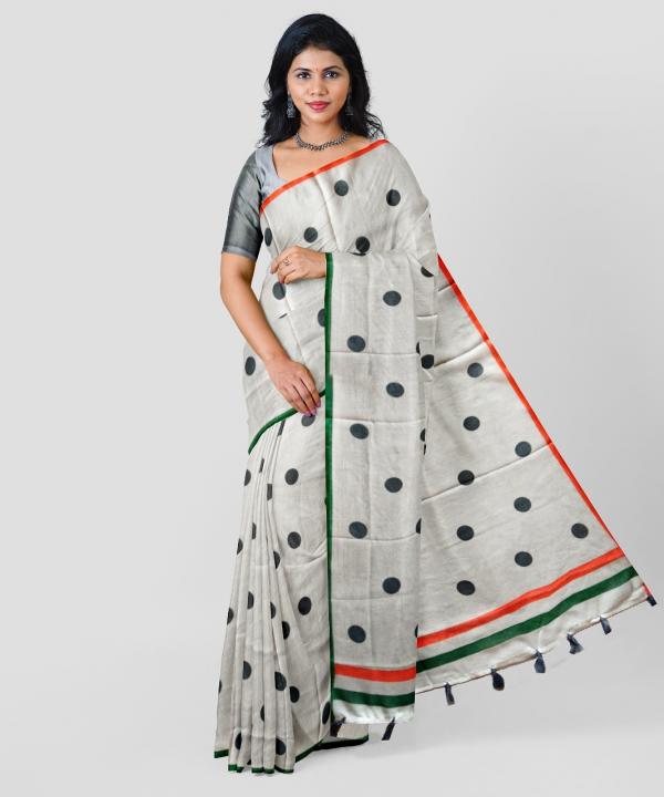 Sc Tiranga Linen Woven Linen Designer Saree Collection